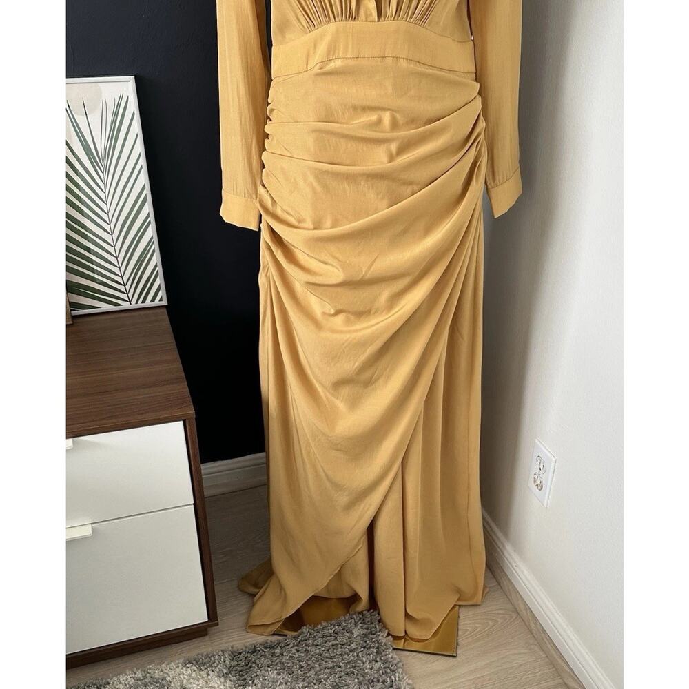 Modesees Long Sleeve Lapel Single Breasted Maxi Dress - Picture 5 of 16